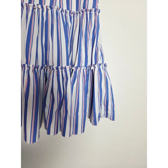Caroline Constas Off Shoulder Dress Striped Medium M - Picture 10 of 15